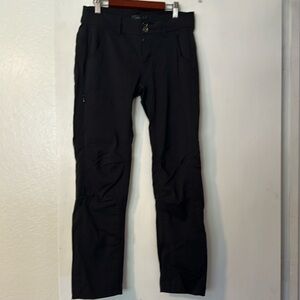 Womens Prana Halle pants, size 2, black, straight leg, short